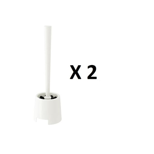 Deux portes brosse blanche