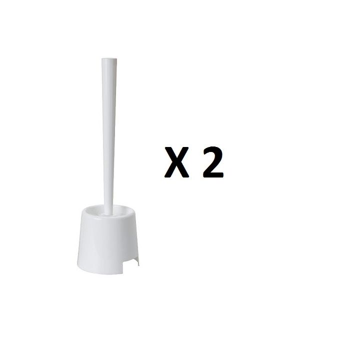 Deux portes brosse blanche