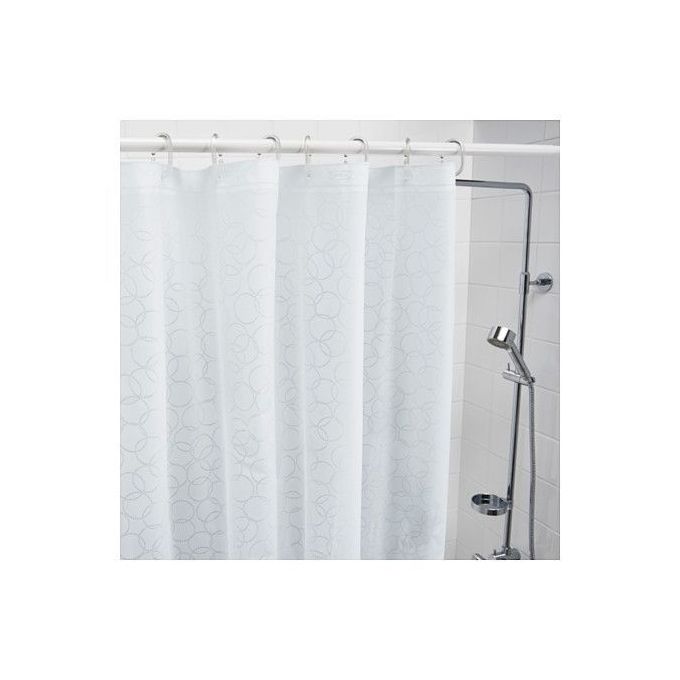 Rideau de douche, blanc, 1,8Mx2M