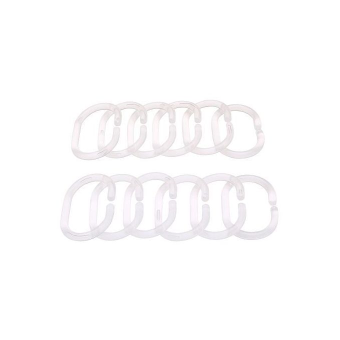 Rideau de douche, blanc, 1,8Mx2M
