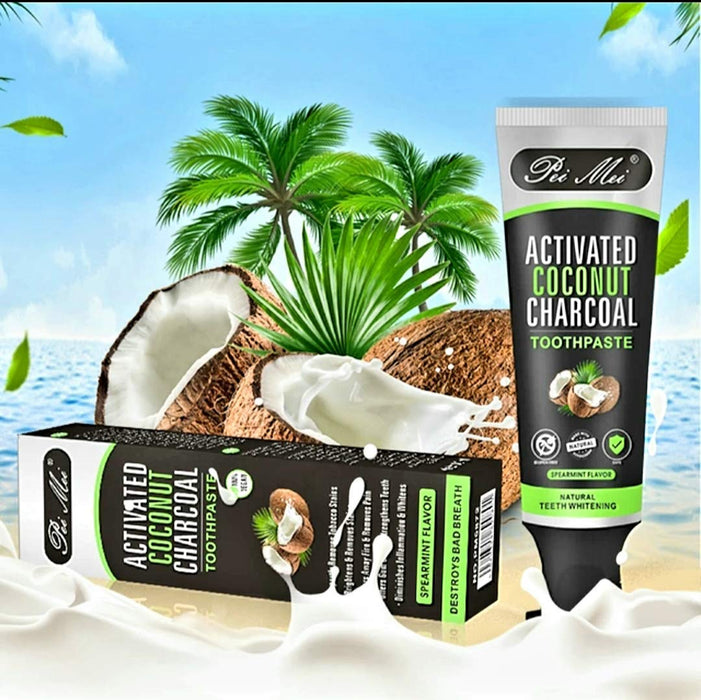Dentifrice au charbon actif a base de noix de coco
