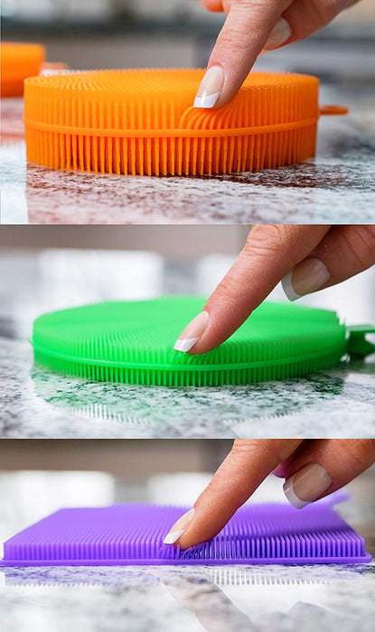 Kit 3 éponges Better Sponge abrasif en silicone pour aliments anti-adhésif