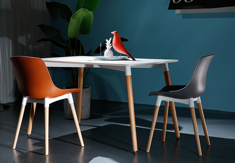 Table design scandinave extensible bois blanc laqué mat - REYKJAVIK