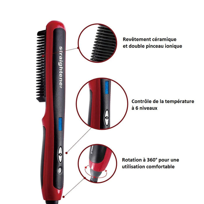 Brosse lisseur cheveux