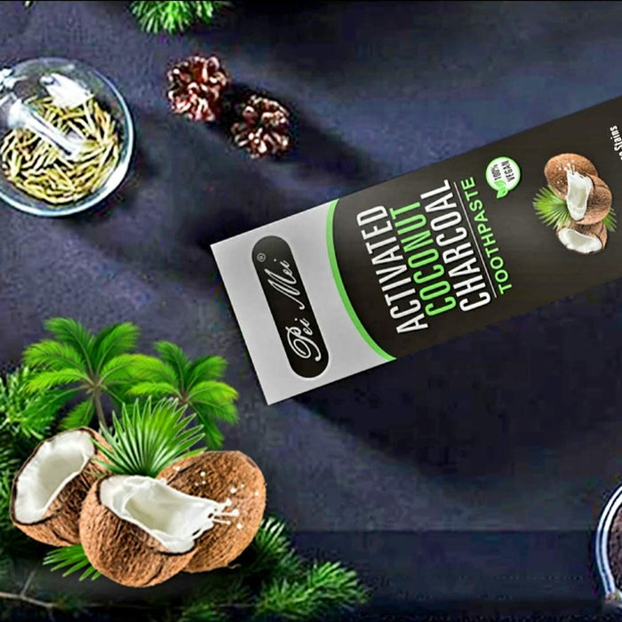 Dentifrice au charbon actif a base de noix de coco
