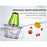 Hachoir Électrique TODLICH à Viande Fruits et Légumes Avec Bol en Verre 2L
